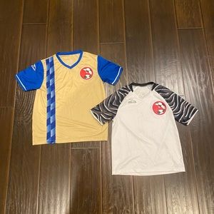 Lot of 2 Scores Youth Medium Soccer Jerseys Bundle of Two